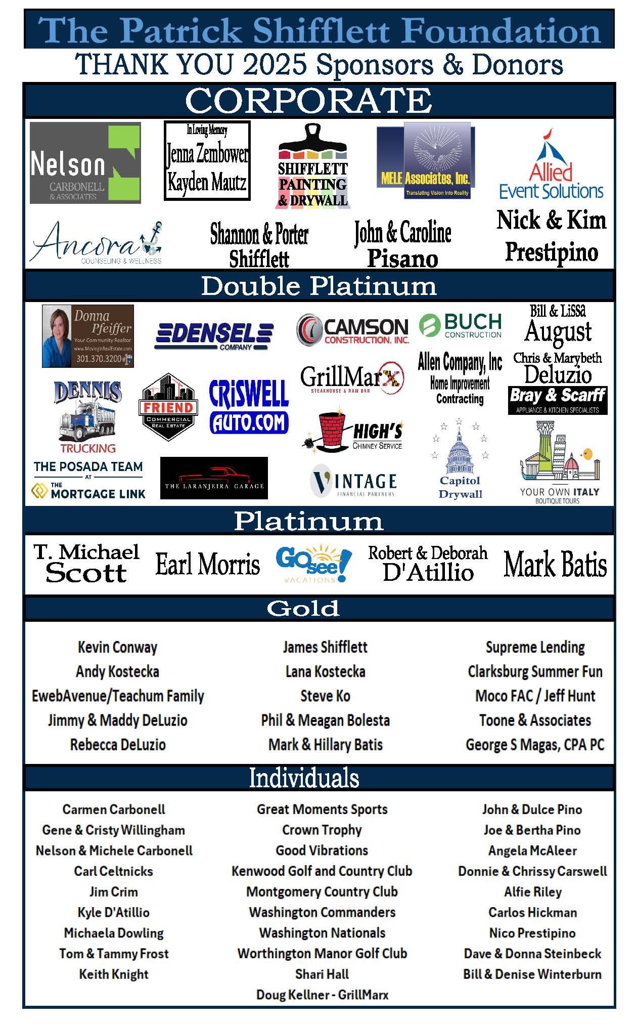 Table Top Sponsor Program