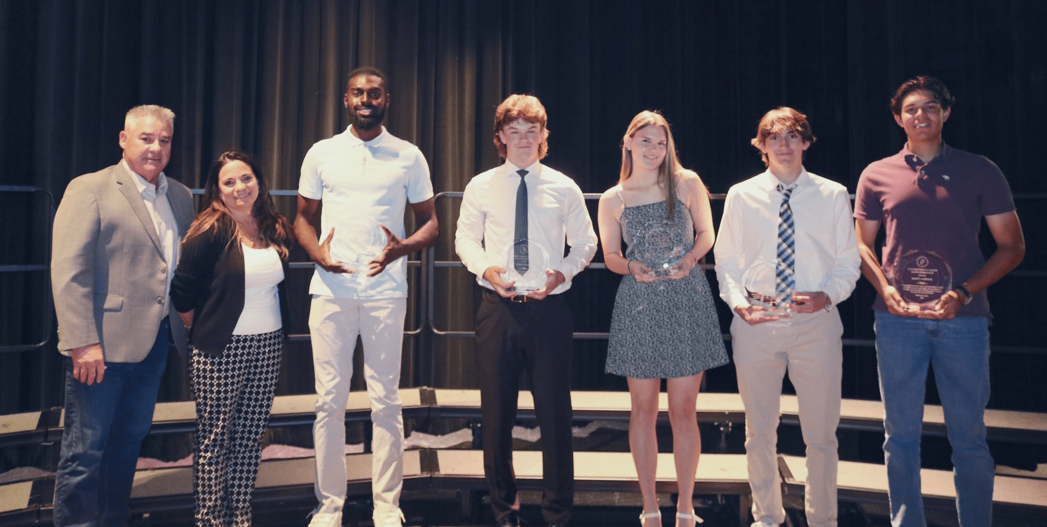 2023-scholarships Left - Right: Margie Shaligan, Morgan Ko, Molly McGrath, Allison Mc Timonium, Carley Neidecker