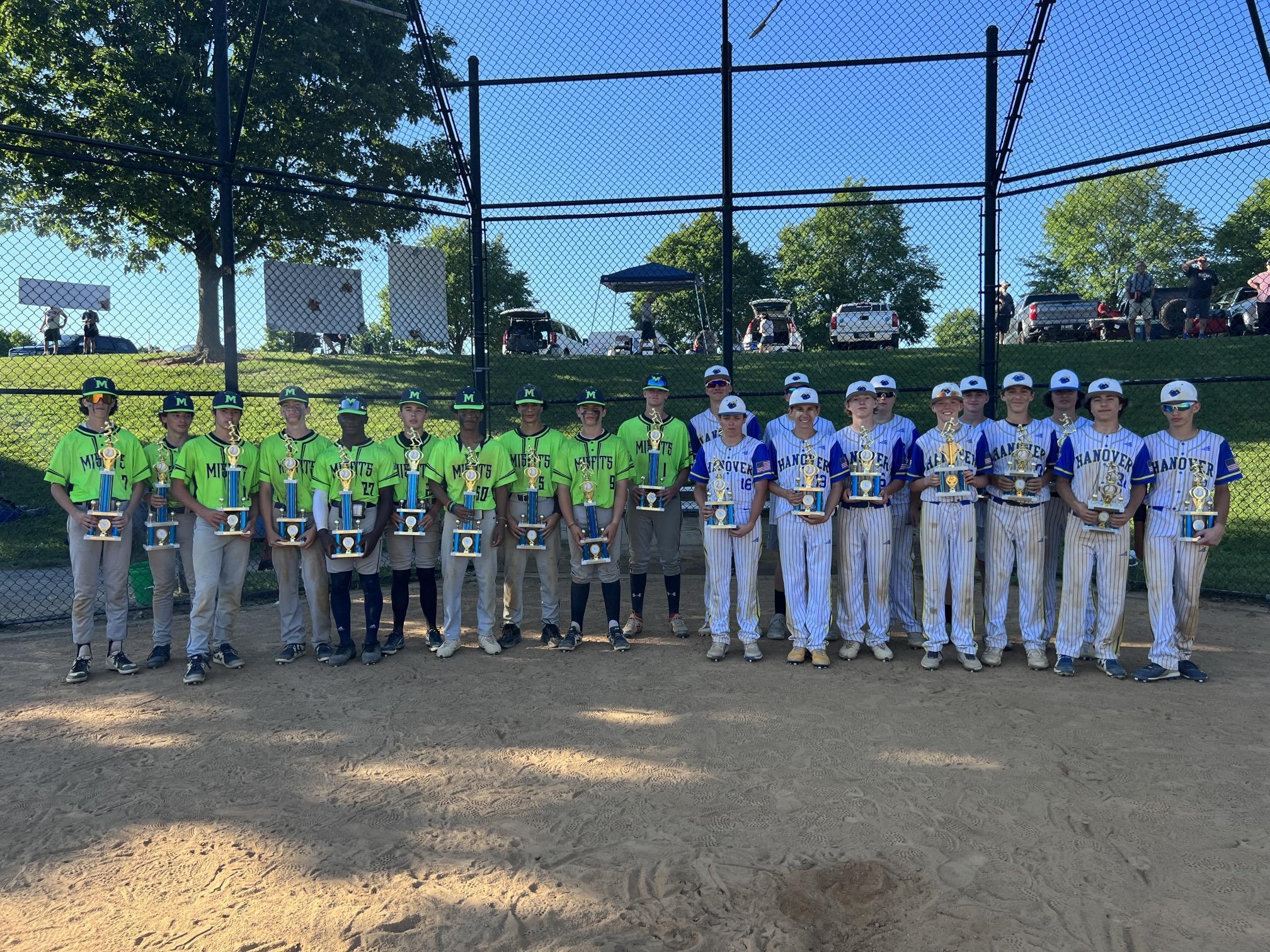 14U Champion: Misfits Baseball Runner Up: Hanover Rampage